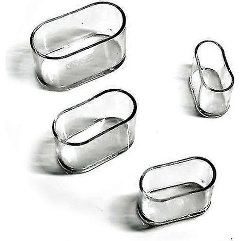 Lot de 16 protège-pieds de meubles en silicone transparents, pour pieds de table, de sol et autres usages ménagers.