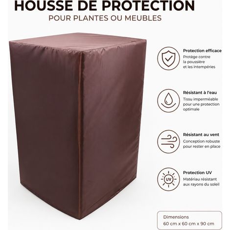Housse de protection imperméable pour équipement et mobilier de jardin Marron Café marron 30 × 25 × 8 cm 300 g – Livraison gratuite