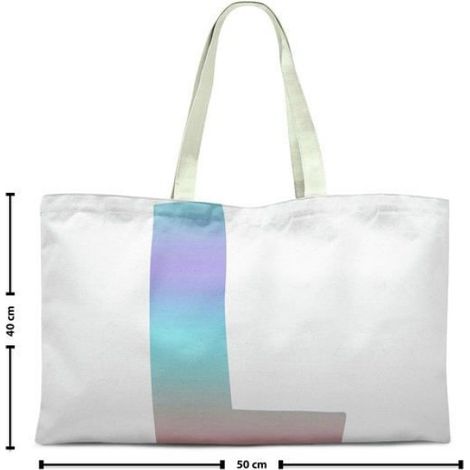 Sac Shopping Tote Bag Coton - 70 x 50 cm - Anse Épaule Réutilisable - 1 Pièce (1/2)