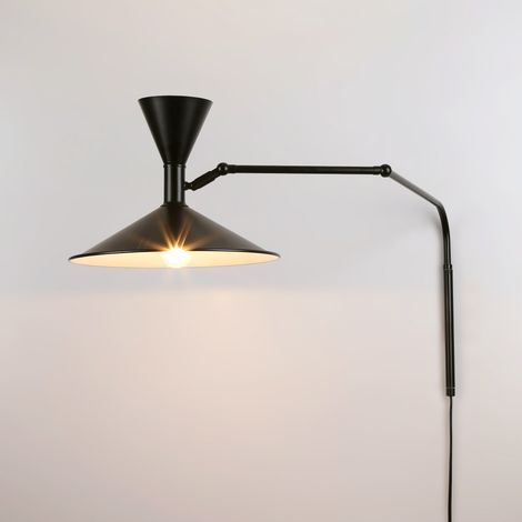 Lámpara De Pared De Diseño "NIM" - E14 + G9 - Negro