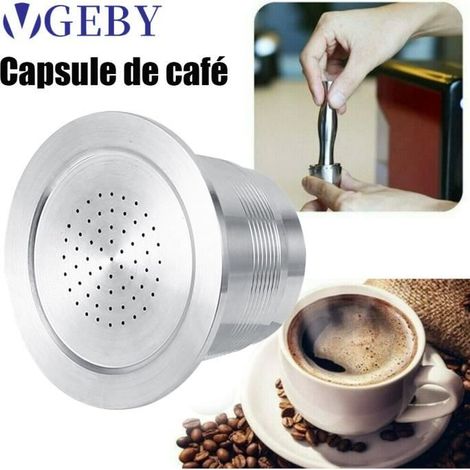 Tasse de café réutilisable - Nespresso STR - Acier inoxydable - Capacité 4-5g - Couleur gris (1/4)