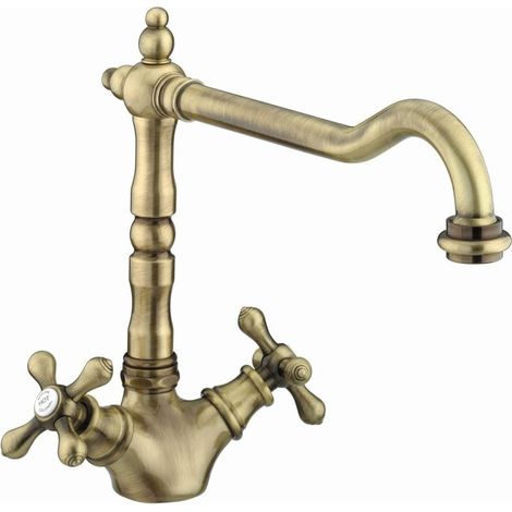 Bristan Colonial Antique Bronze EasyFit Kitchen Sink Mixer Tap Traditional (1/5)