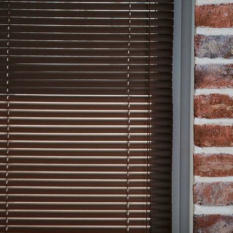TrAdE Shop Traesio - Tenda Veneziana Marrone In Pvc 60x160cm Per Portafinestra Finestra Parasole Tpl56 325787 - (1/5)