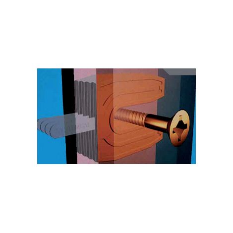 Cuña de horquilla 702 PRUNIER SAS - Neutra - 30x80 mm para tornillos Ø7 mm - Caja 1000 - SCJP702
