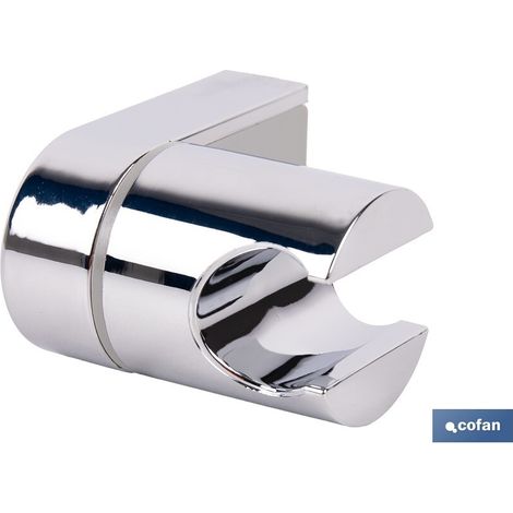 Soporte de ducha para pared color cromo ABS (1/4)