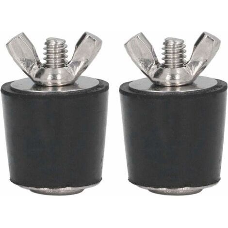 Rubber Plugs for Swimming Pools, 2 Pieces Rubber Plugs for Swimming Pool Winterizing Conical Plug Swimming Pool Accessories 25mm (1/5)