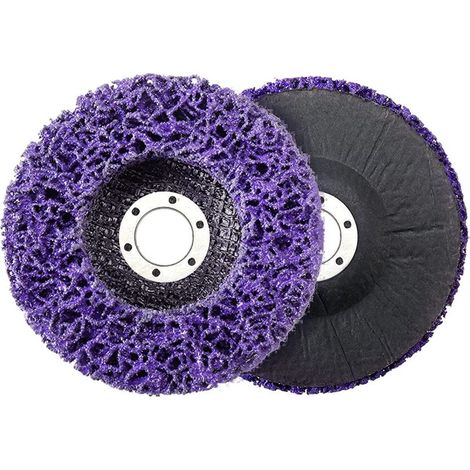 Discos de limpieza, disco abrasivo para amoladora angular, 2 discos de limpieza de acero inoxidable de 125 mm (1/5)
