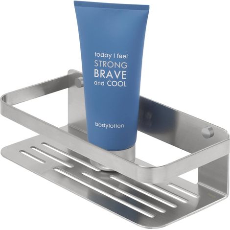 Étagère de Douche, Étagère panier de Bain, Acier inoxydable brossé, 24 x 7 x 10,6 cm (1/5)