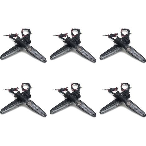 6x LED-Blinker für YAMAHA YZF R15 R25 R3 R125 MT-25 MT-03 MT15 MT-15 Motorrad-Blinkerlampe() (1/2)