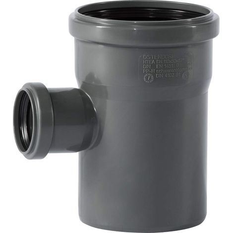 Ostendorf HTsafe - Raccordo di scarico DN 110/50 mm, tubo HT 87 gradi (1/2)