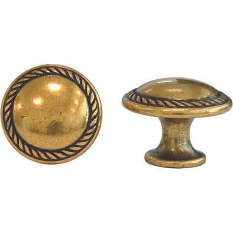 POMOLI PER MOBILI MOD.24223 IN ZAMA ORO DI VALENZA- - ø mm.25 - 5 pezzi METALSTYLE