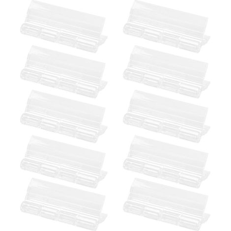 10 charnières pliables transparentes en acrylique pour boîtes et loisirs créatifs, sans trous de (1/5)