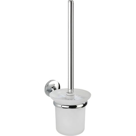 Wenko 22174100 Cuba Ensemble WC Acier Inoxydable/Verre Argent/Transparent 50 x 40 x 25 cm (1/5)