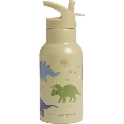 Kinderbecher mit Strohhalm, Dinosaurier-Motiv, 350 ml / A Little Lovely Company (1/4)