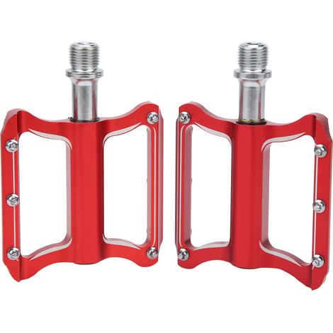 GUB GC020-DU Rennradpedale aus Aluminiumlegierung mit Lagern, Fahrradersatzteile, rot (1/5)