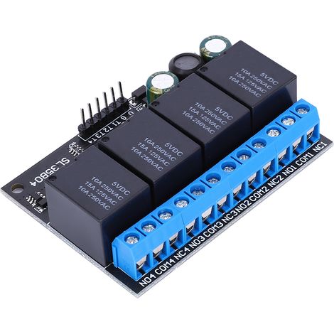 Module relais bistable 12V 4 canaux SL35B04, verrouillage automatique, contrôle par niveau bas, interrupteur de commutation basse tension (1/5)