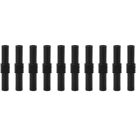 Lot de 10 rallonges isolées de 4 mm (fiches bananes femelles) pour appareils électroniques