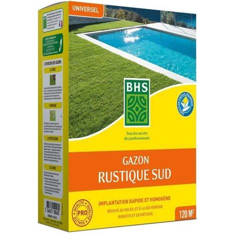bhs Rasen Rustikal Süd dunkelgrün 1 kg Saatgut-Mischung