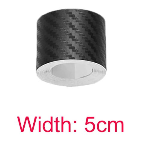 (5 m de long,5 cm de large) Film protecteur anti-rayures pour seuil de porte de voiture,en fibre de carbone nano,à coller soi-même (1/3)