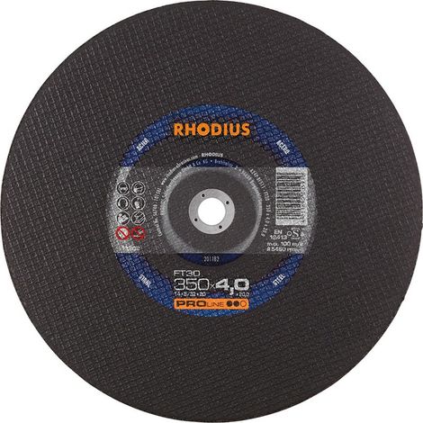 Disque à tronçonner FT 30 350 x 4,0 x 20,0mm Acier Proline (1/2)