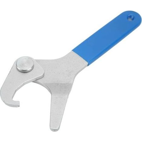 Outil de Réglage de Précharge D'amortisseur de Moto Clé D'amortisseur Crochet Réglable et Griffes Clé Antidérapante pour Bobines de Ressort de 35 Mm à 75 Mm (1/5)