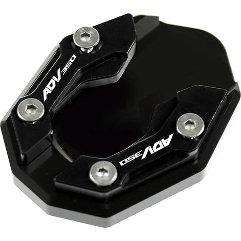 (ADV350 Noir) Compatible avec la béquille latérale de moto HONDA ADV350 (2020, 2021, 2022) - Extension de béquille pour une puissance maximale accrue (1/4)