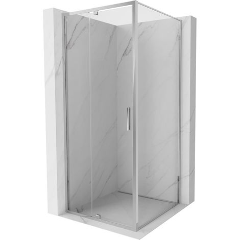 Mexen Exo cabina de ducha abatible 95 x 95 cm, transparente, cromo - 819-095-095-01-00 (1/5)