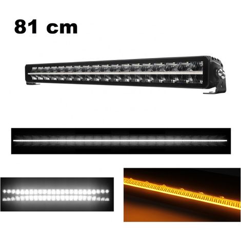 81 cm / 32 Zoll 12V - 24V LED-Bar Piano-Design, LED-Scheinwerfer, sehr leistungsstark, weißes und orangefarbenes Licht, Position