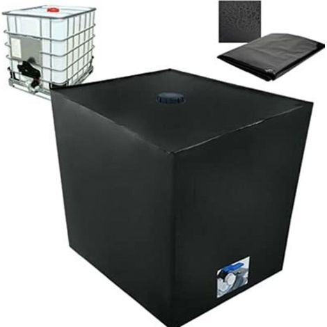 Bâche de réservoir d'eau, Bache pour Cuve 1000 L IBC, Anti-poussière Anti-UV Anti-Pluie (116 x 100 x 120 cm) (1/5)