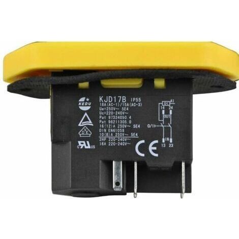 Interrupteur intégré - interrupteur sans tension 230V KEDU KJD17 B avec déclencheur à minimum de tension et contact de bobine exécuté