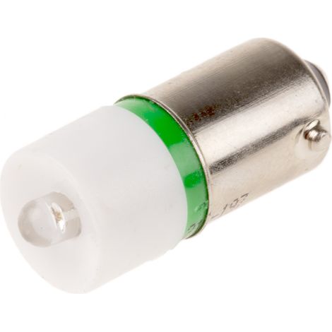Voyant à LED Vert, culot BA9S, 60V c.a. / V c.c. ( Prix pour 1 )