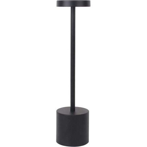 lampe de table sans fil rechargeable usb, Lampes de table sans filpour chevet, camping, interieur, exterieur, terrasse, restaurant,noir Lampe de chevet (1/4)