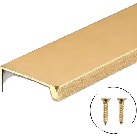 Tiradores y pomos para muebles, diseño moderno, aleación de aluminio duradera, 8 cm - dorado, 10 juegos - c (1/2)