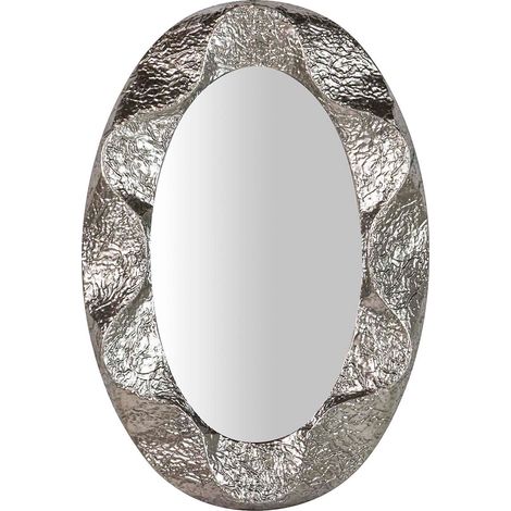 Miroir en métal argenté 88 x 7 x 128 cm (1/2)