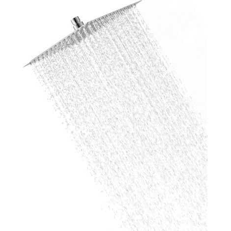 Tête de douche inox 30 cm – Pommeau carré rotatif 360° – Économie d'eau jusqu'à 30% – Buses en silicone anti-tartre (1/5)