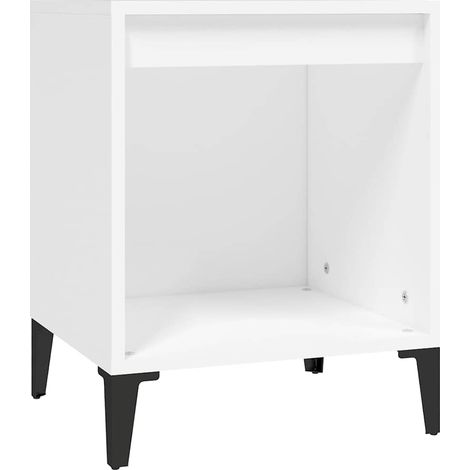 Maison Exclusive - Nachttisch Weiß 40x35x50 cm (1/5)
