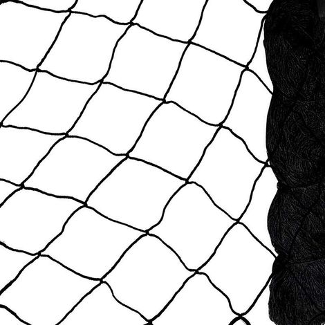 Filet anti-oiseaux noir, filet anti-oiseaux robuste, filet pour volière/poulailler, filet de protection pour oiseaux, filet de protection pour potager et verger, maille de 5 cm x 5 cm, 7,5 m x 15 m, f (1/3)