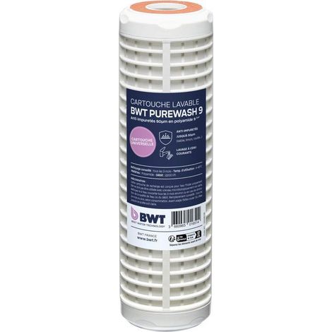 Cartouche filtrante lavable BWT 50 µm pour préfiltration (1/4)