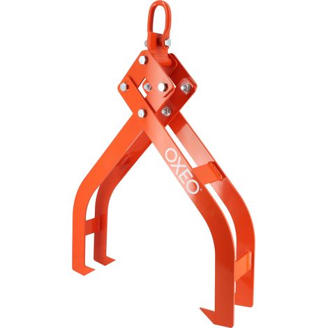 Pince forestière double capacité 1500 kg - pour troncs max 100cm - Pince de levage 4 mandrins de serrage - Force 1,5 tonnes