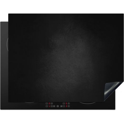 PROTECTION PLAQUE INDUCTION Béton - Noir - Gris - Texturé - Industriel Couvre Plaque De Cuisson 77x59 cm