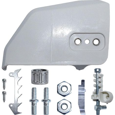 Couverture de pignon de chaîne AUMEL avec kit écrou de réglage de tendeur pour tronçonneuse STIHL 017 018 021 023 025 MS170 MS180 MS210 MS230 MS250 1123 640 1705 (1/5)