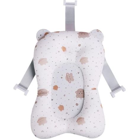 de bain pour nouveau-né, Coussin De Baignoire Bébé,Tapis de Bain Antidérapant Support Siège de Bain Baignoire Bébé pour Douche Pliable Bébé Coussin Flottant de Baignoire pour Nouveau-né (1/5)