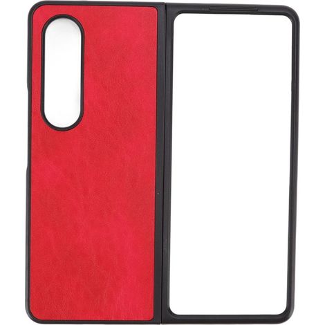 Klapphülle aus PU-Leder für Samsung Galaxy Z Fold 4, stilvolle und komfortable Schutzhülle, rot (1/5)