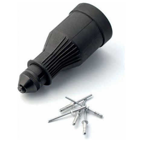 Pistolet à rivet pour perceuse sans fil électrique - Outil de rivetage sans fil - Adaptateur d'écrou - Avec 3 têtes convertibles + 40 rivets pop (1/5)