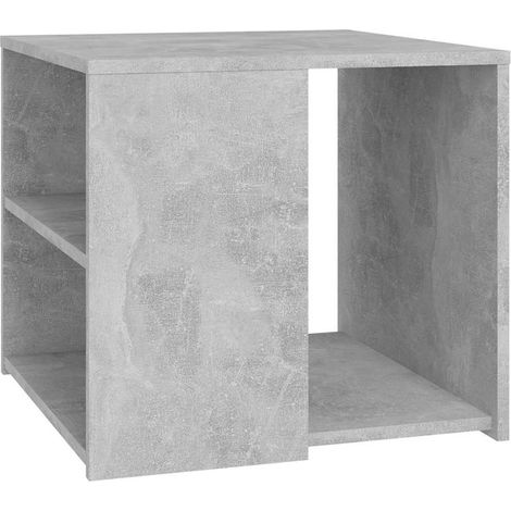 Maison Exclusive - Odkládací stolek betonově šedý 50 x 50 x 45 cm kompozitní dřevo (1/5)