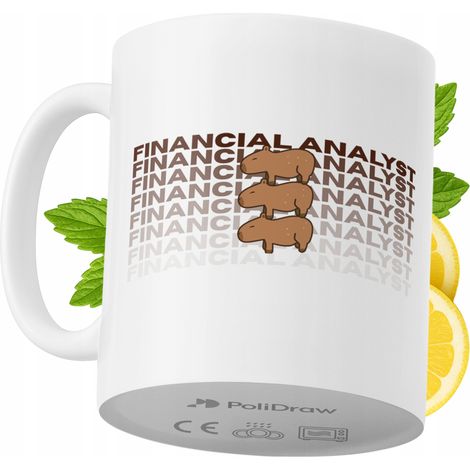 Lustige Kaffeetasse mit witzigem Textdesign für Finanzanalysten – ideal für Geburtstage, Namenstage und Feiertage. Hochwertige Tasse für besondere Anlässe im Büro oder Homeoffice. Farbe: Weiß, 330 ml.