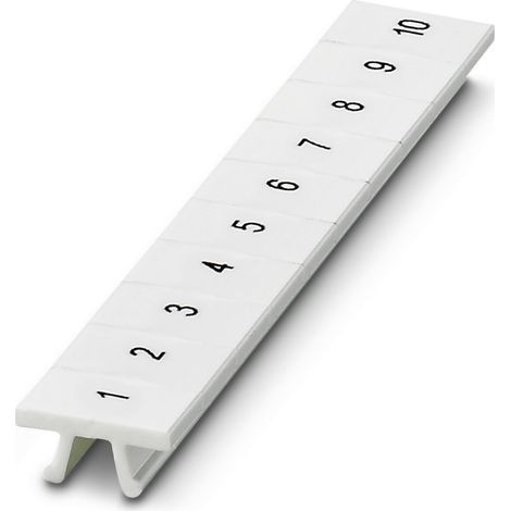 Barrette de marquage Zack Phoenix Contact série LGS:FORTL.ZAHLEN 1-10, ZB 6 à utiliser avec Largeur de bloc de jonction ( Prix pour Paquet de 10 )