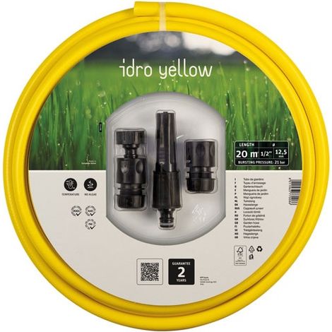 FITT IDRO Tuyau d'arrosage 20m diamètre 12,5mm jaune (1/2)