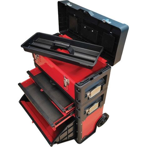 Werkzeugwagen - DEFPRO - 3 stapelbare Module - 60 kg