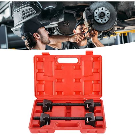 Compresseur de ressort de jambe de force avec goupilles de verrouillage en acier au carbone, outil universel pour automobile (1/5)